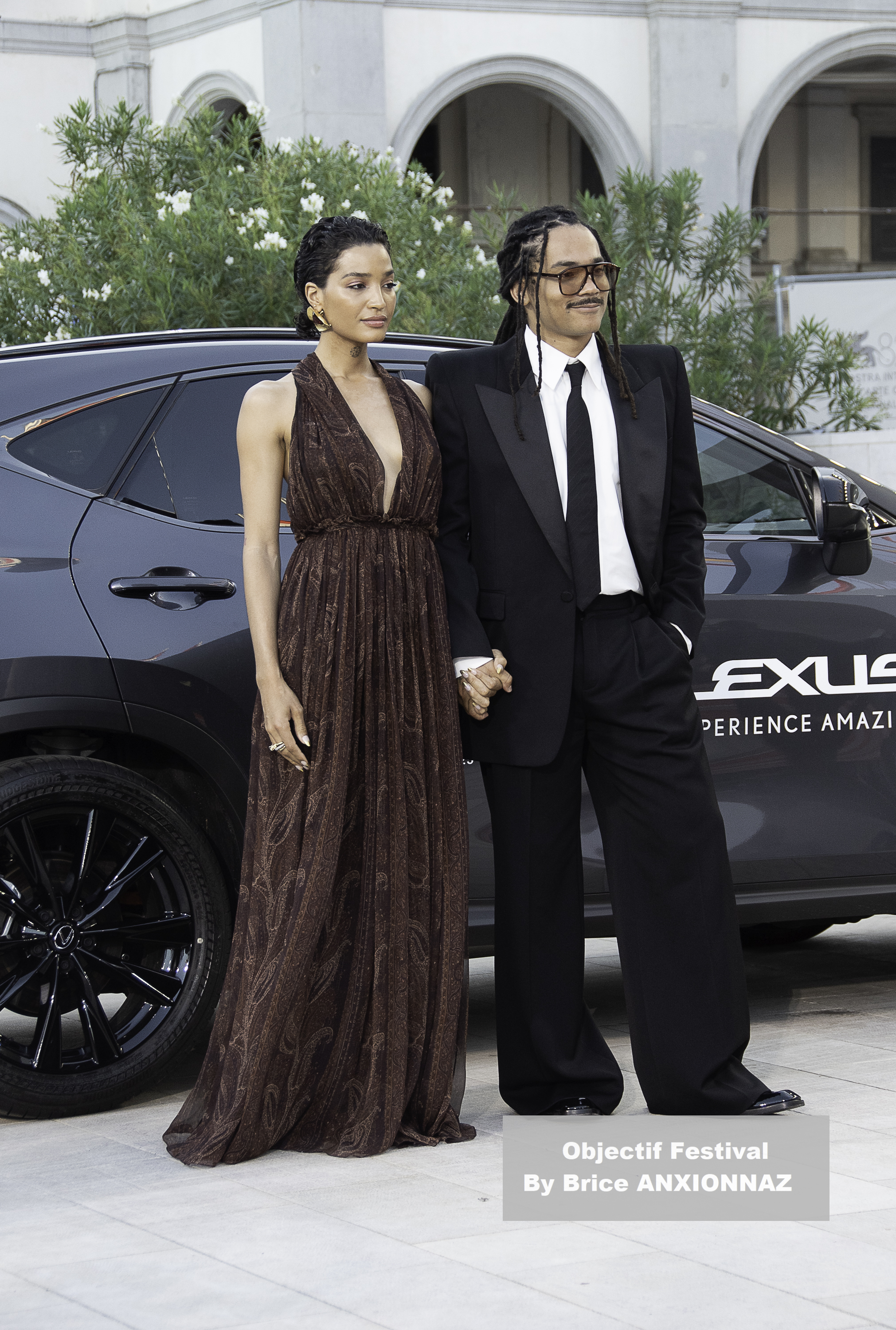 Luka Sabbat And Indya  Moore / 82eme Mostra Del Cinema / Objectif Festival by Brice ANXIONNAZ